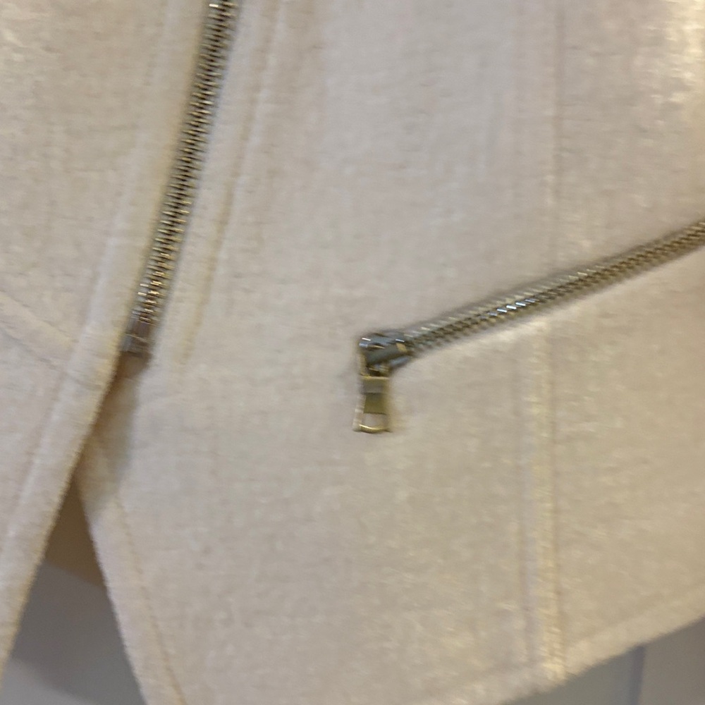 Ann Taylor Cream Teddy Jacket - Picture 4 of 8